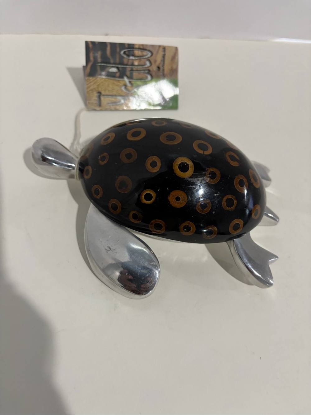 Vintage Hans Hoffman Ystilo Paperweight Collectible Turtle Figurine Accent